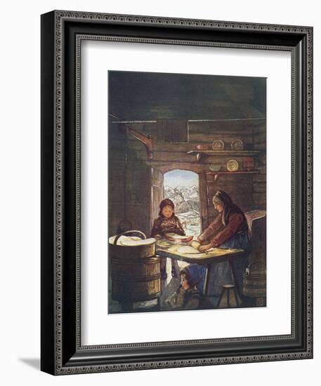 Making Flat Bread-Nico Jungman-Framed Premium Giclee Print