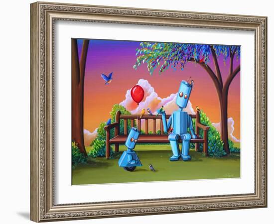 Making Friends-Cindy Thornton-Framed Art Print