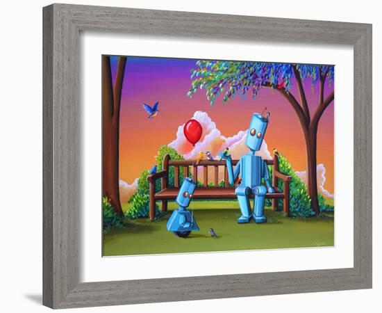 Making Friends-Cindy Thornton-Framed Art Print