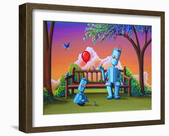 Making Friends-Cindy Thornton-Framed Art Print