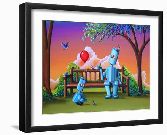 Making Friends-Cindy Thornton-Framed Art Print