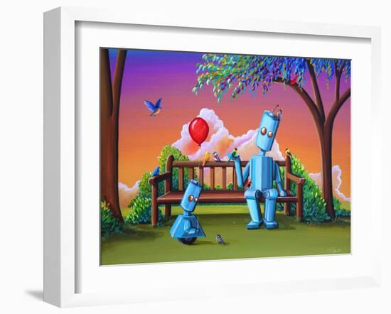 Making Friends-Cindy Thornton-Framed Art Print