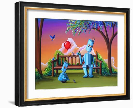 Making Friends-Cindy Thornton-Framed Art Print