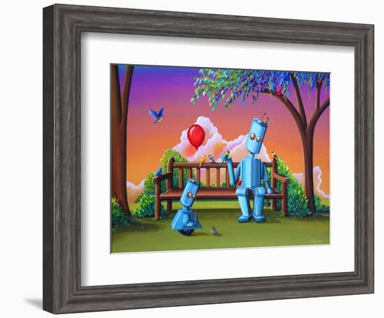 Making Friends-Cindy Thornton-Framed Art Print