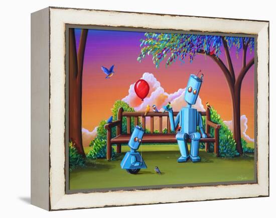 Making Friends-Cindy Thornton-Framed Stretched Canvas