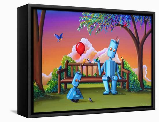 Making Friends-Cindy Thornton-Framed Stretched Canvas