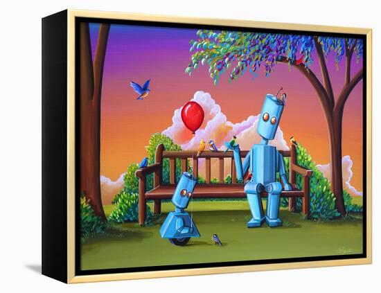 Making Friends-Cindy Thornton-Framed Stretched Canvas