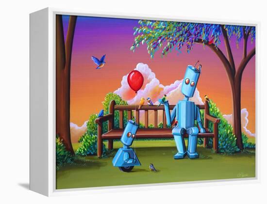 Making Friends-Cindy Thornton-Framed Stretched Canvas