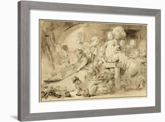 Making Fritters (Les Beignets)-Jean-Honore Fragonard-Framed Art Print