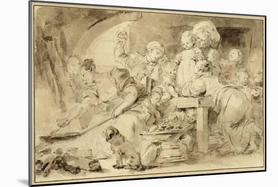 Making Fritters (Les Beignets)-Jean-Honore Fragonard-Mounted Art Print