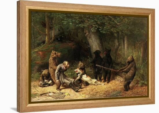 Making Game of the Hunter, 1880-William Holbrook Beard-Framed Premier Image Canvas