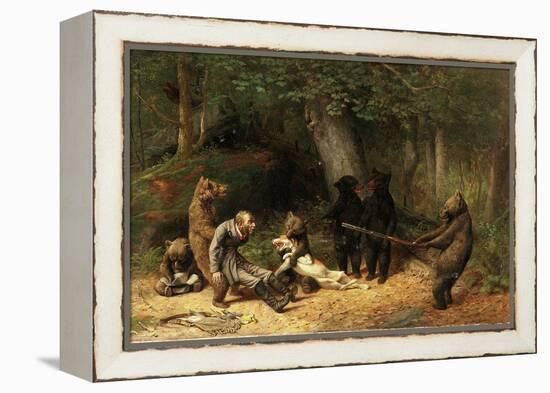 Making Game of the Hunter, 1880-William Holbrook Beard-Framed Premier Image Canvas