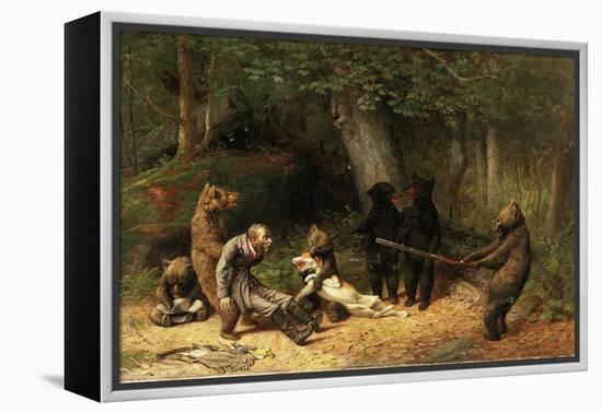 Making Game of the Hunter, 1880-William Holbrook Beard-Framed Premier Image Canvas