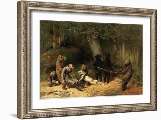 Making Game of the Hunter, 1880-William Holbrook Beard-Framed Giclee Print