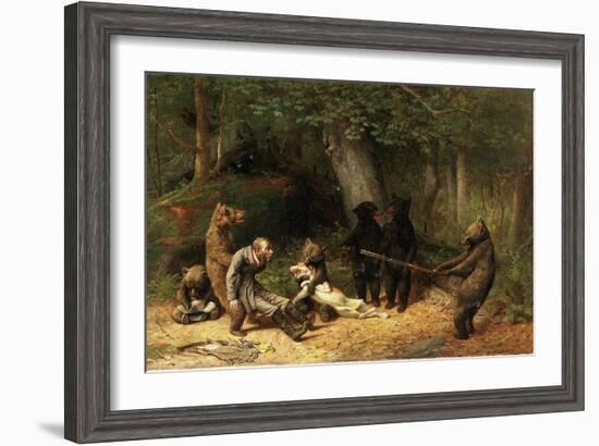 Making Game of the Hunter, 1880-William Holbrook Beard-Framed Giclee Print