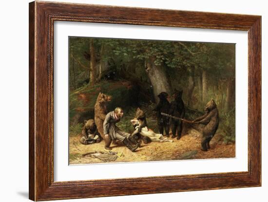 Making Game of the Hunter, 1880-William Holbrook Beard-Framed Giclee Print