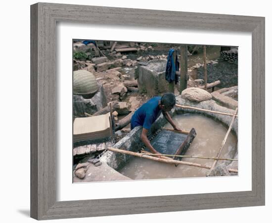 Making Hand Made Paper, China-Occidor Ltd-Framed Photographic Print