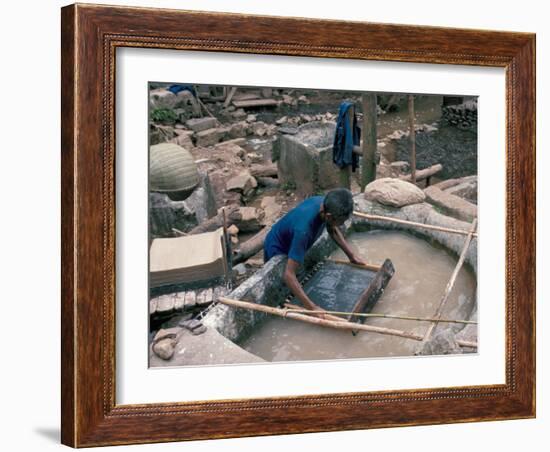 Making Hand Made Paper, China-Occidor Ltd-Framed Photographic Print