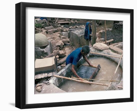 Making Hand Made Paper, China-Occidor Ltd-Framed Photographic Print