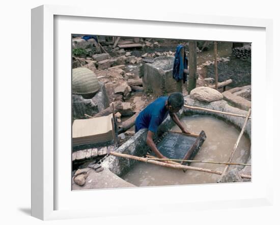 Making Hand Made Paper, China-Occidor Ltd-Framed Photographic Print