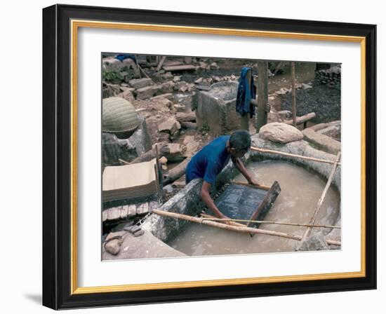 Making Hand Made Paper, China-Occidor Ltd-Framed Photographic Print