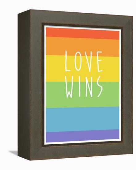 Making History - Love Wins-null-Framed Stretched Canvas