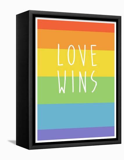 Making History - Love Wins-null-Framed Stretched Canvas