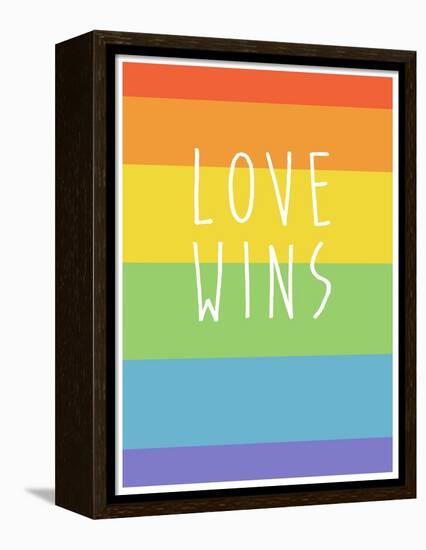 Making History - Love Wins-null-Framed Stretched Canvas