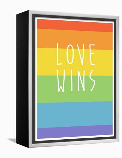 Making History - Love Wins-null-Framed Stretched Canvas