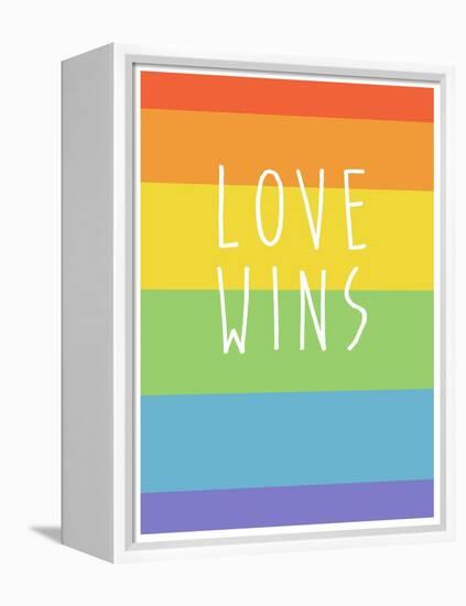 Making History - Love Wins-null-Framed Stretched Canvas