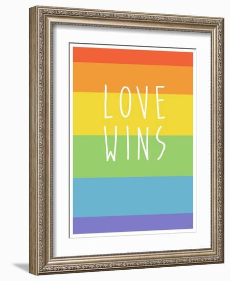 Making History - Love Wins-null-Framed Art Print