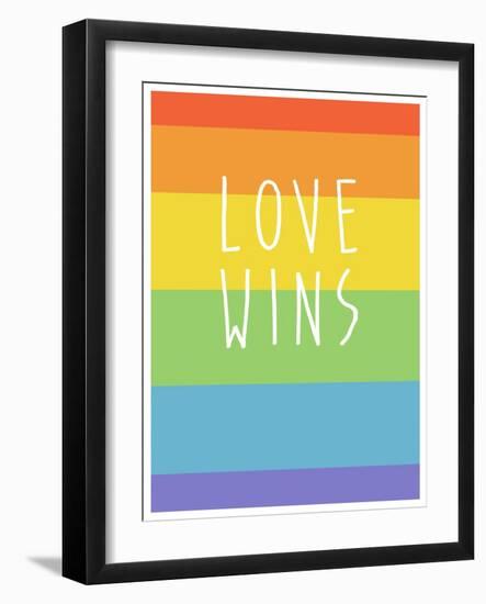 Making History - Love Wins-null-Framed Art Print