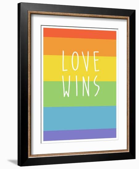 Making History - Love Wins-null-Framed Art Print