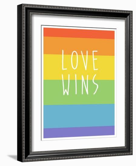 Making History - Love Wins-null-Framed Art Print