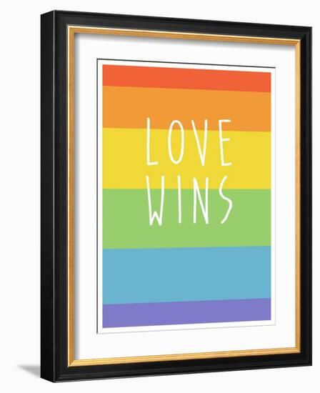 Making History - Love Wins-null-Framed Art Print