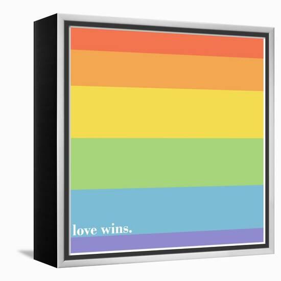 Making History - Love Wins-null-Framed Stretched Canvas