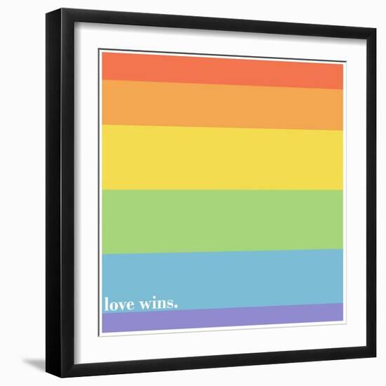 Making History - Love Wins-null-Framed Art Print