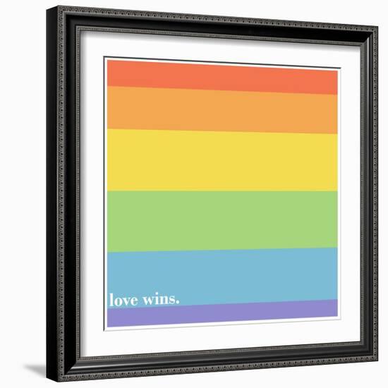 Making History - Love Wins-null-Framed Art Print