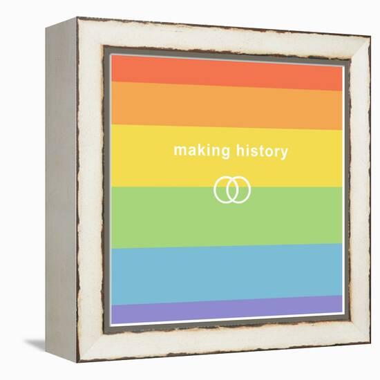 Making History - Love Wins-null-Framed Stretched Canvas