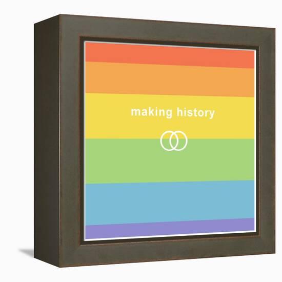 Making History - Love Wins-null-Framed Stretched Canvas