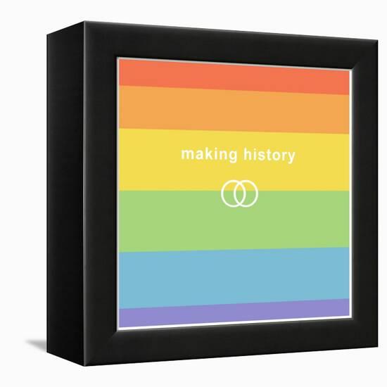 Making History - Love Wins-null-Framed Stretched Canvas