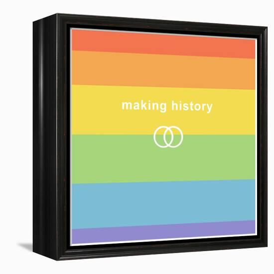 Making History - Love Wins-null-Framed Stretched Canvas