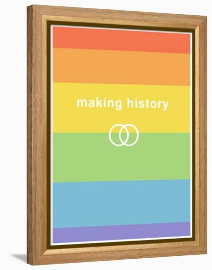 Making History - Love Wins-null-Framed Stretched Canvas