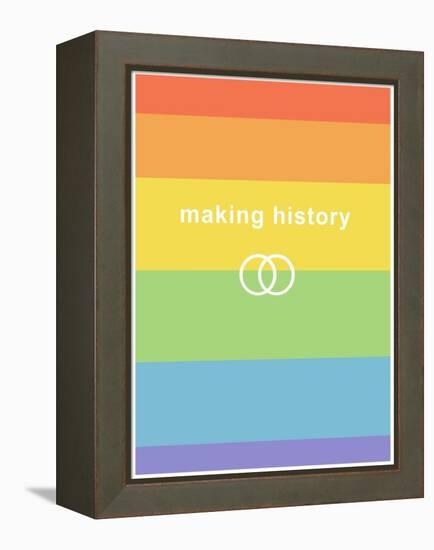 Making History - Love Wins-null-Framed Stretched Canvas