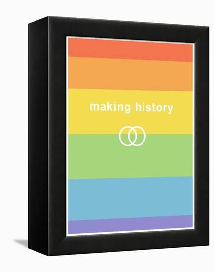 Making History - Love Wins-null-Framed Stretched Canvas