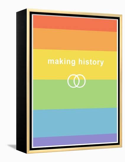 Making History - Love Wins-null-Framed Stretched Canvas