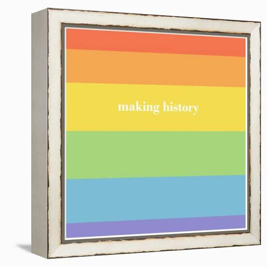 Making History - Love Wins-null-Framed Stretched Canvas