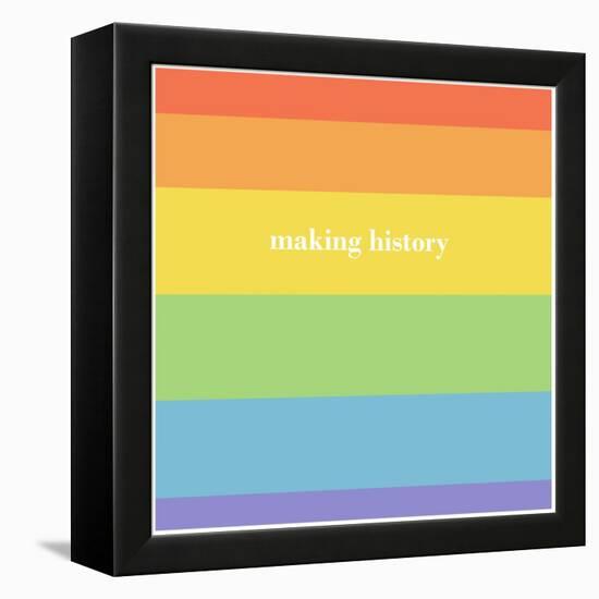 Making History - Love Wins-null-Framed Stretched Canvas