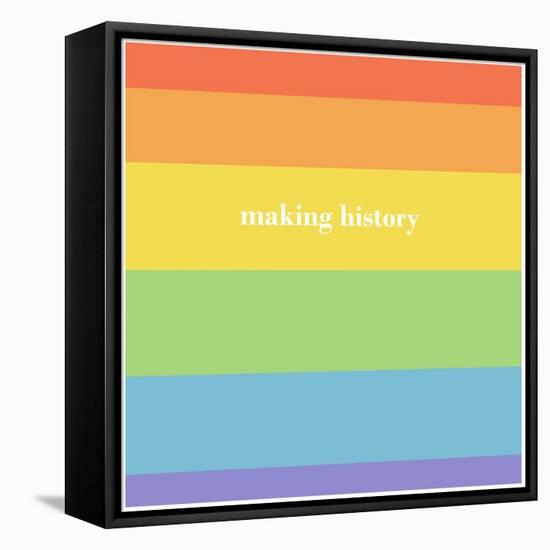 Making History - Love Wins-null-Framed Stretched Canvas