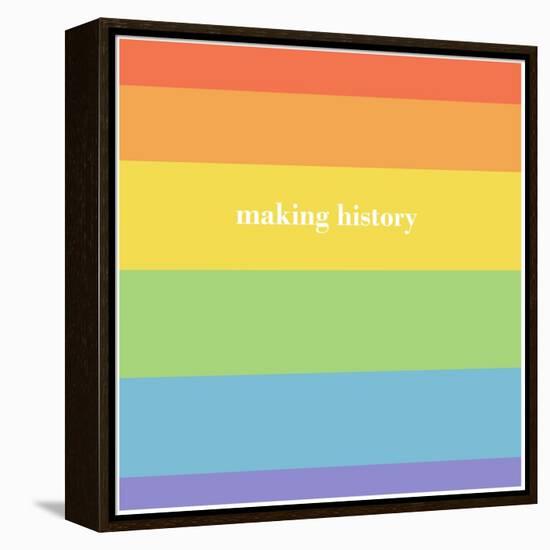 Making History - Love Wins-null-Framed Stretched Canvas